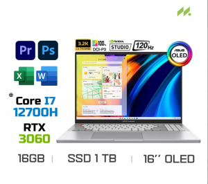 Laptop ASUS Vivobook Pro 16X OLED N7601ZM-MX196W (i7-12700H/RAM 16GB/1TB SSD/ Windows 11)