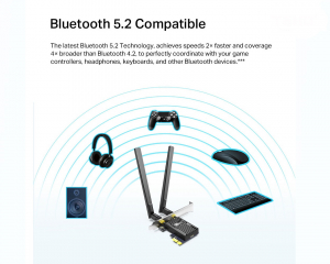 Archer TX20E AX1800 Wi-Fi 6 Bluetooth 5.2 PCIe Adapter